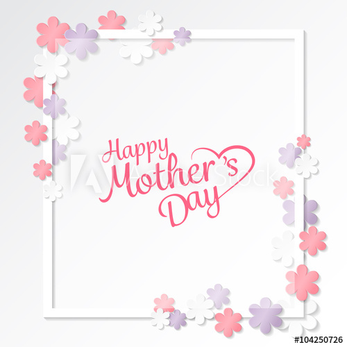 500x500 Mother's Day Background Vector