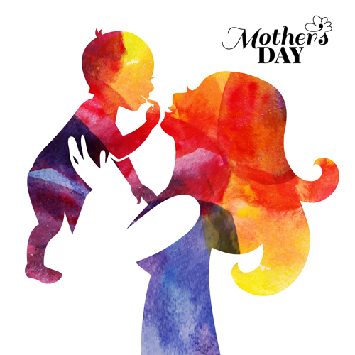 500x500 Creative Mothers Day Art Background Vector Free Download