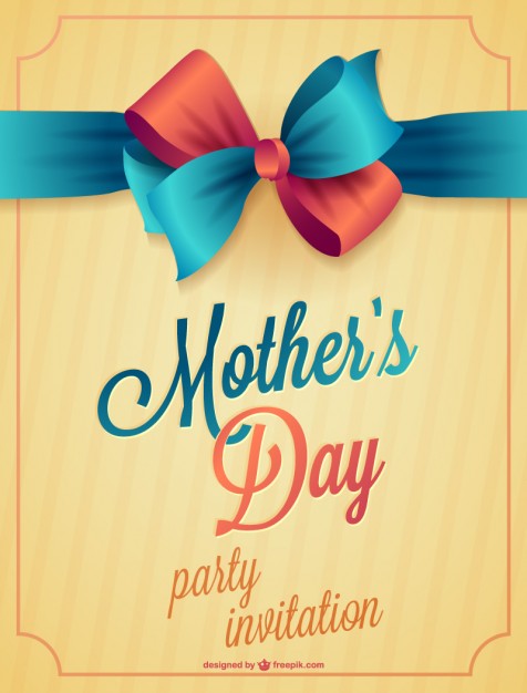 476x626 Mother's Day Printable Card Vector Free Download