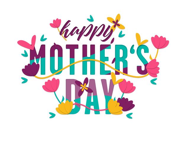 595x490 Mothers Day Card Vector