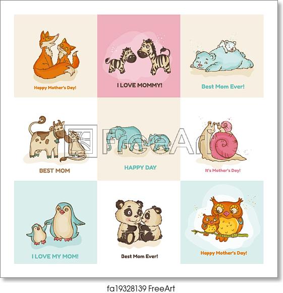 561x581 Free Art Print Of Happy Mothers Day Cards