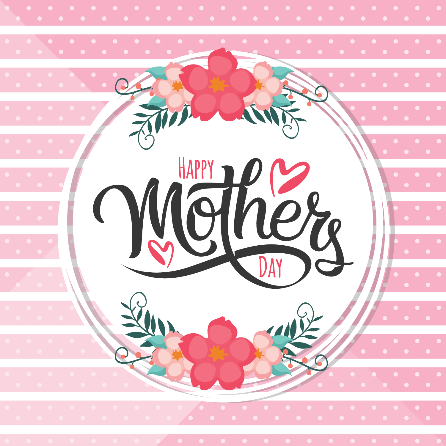 1500x1500 Mothers Day Free Vector Art