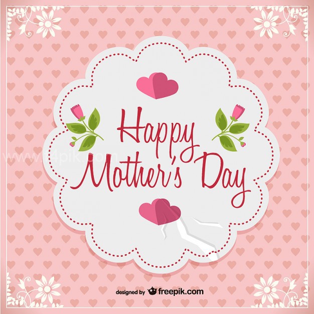 626x626 Vector Mother's Day Vector Free Postcard Free Download