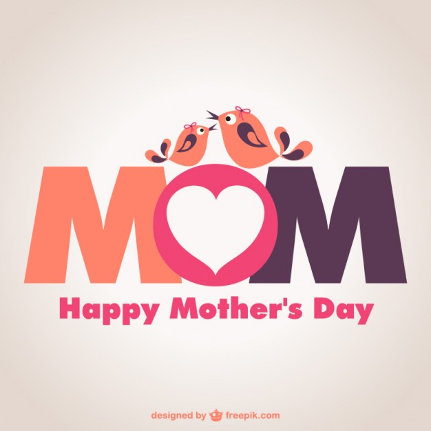 626x626 Mothers Day Vector Typographic Card Vector Free Vector Download