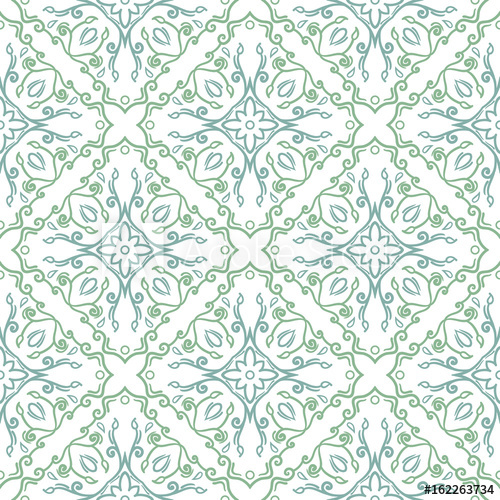 500x500 Seamless Floral Pattern Background Intricate Floral Motif Vector