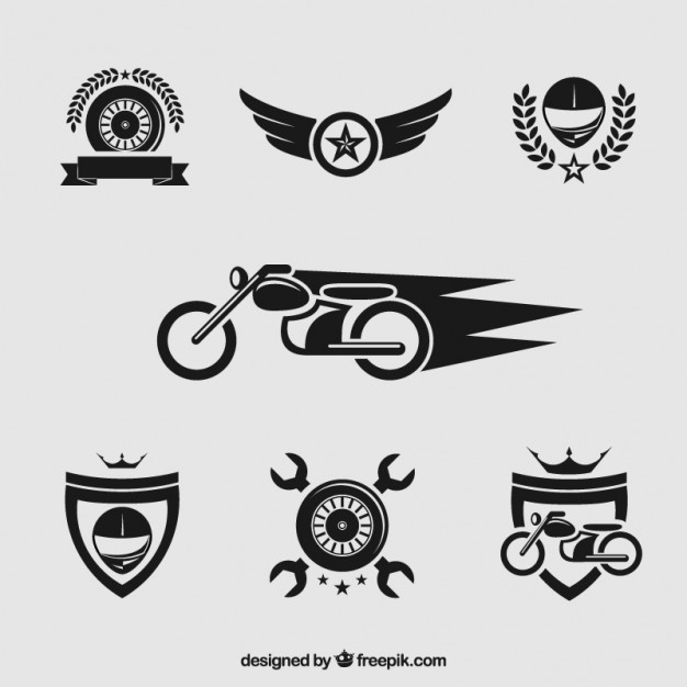 626x626 Motorcycle Badges Vector Free Download