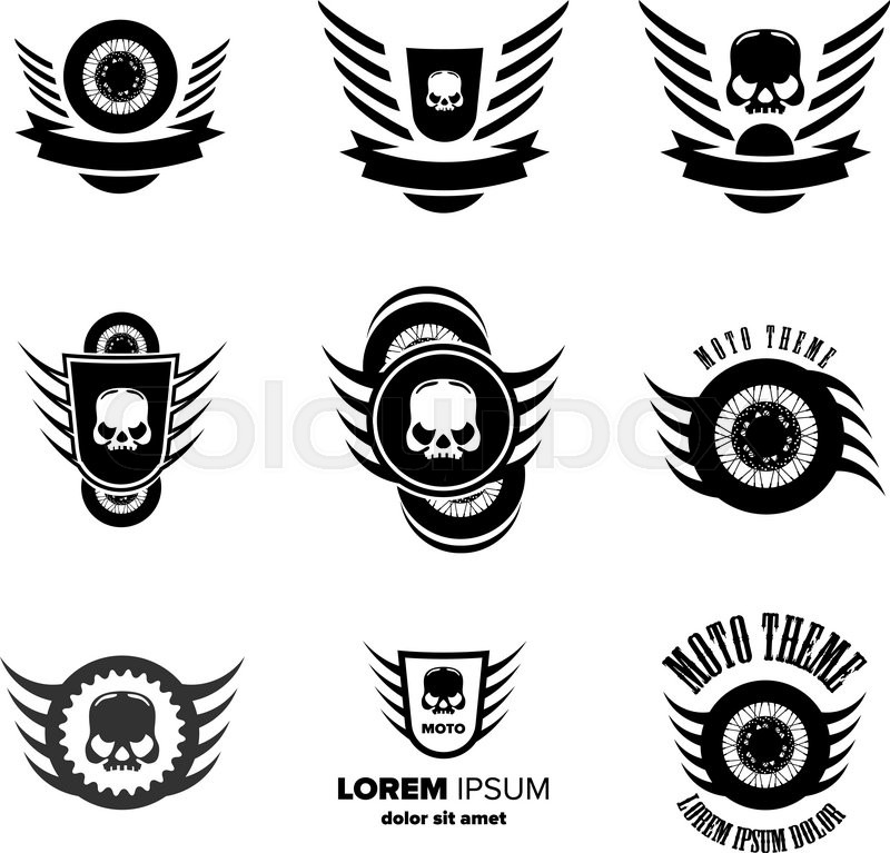 800x767 Moto Wheel Vector Logo Symbols Inside Stock Vector Colourbox