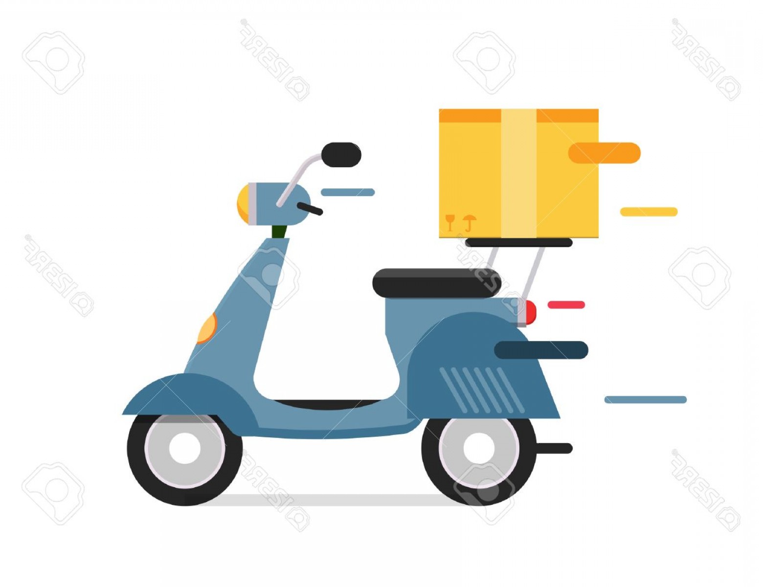 1560x1200 Photostock Vector Delivery Vector Transport Moto Bike Motorcycle