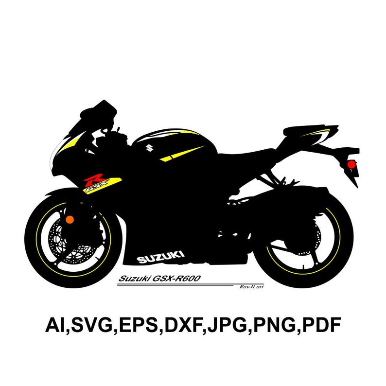 794x794 Suzuki Gsx Moto Moto Vector Clipart Imprimable Stickers Etsy