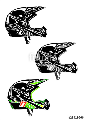 354x500 Motocross Helmets Stock Image And Royalty Free Vector