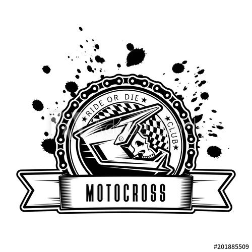 500x500 Skull In Helmet With Chain And Dirt Place For Your Text