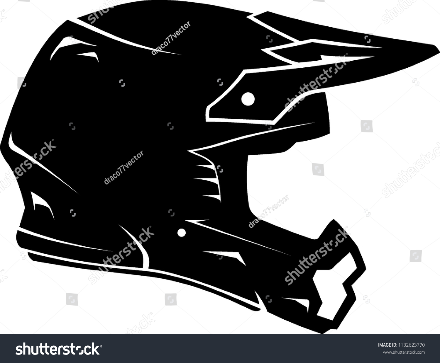 1500x1239 Dirt Bike Helmets Vector
