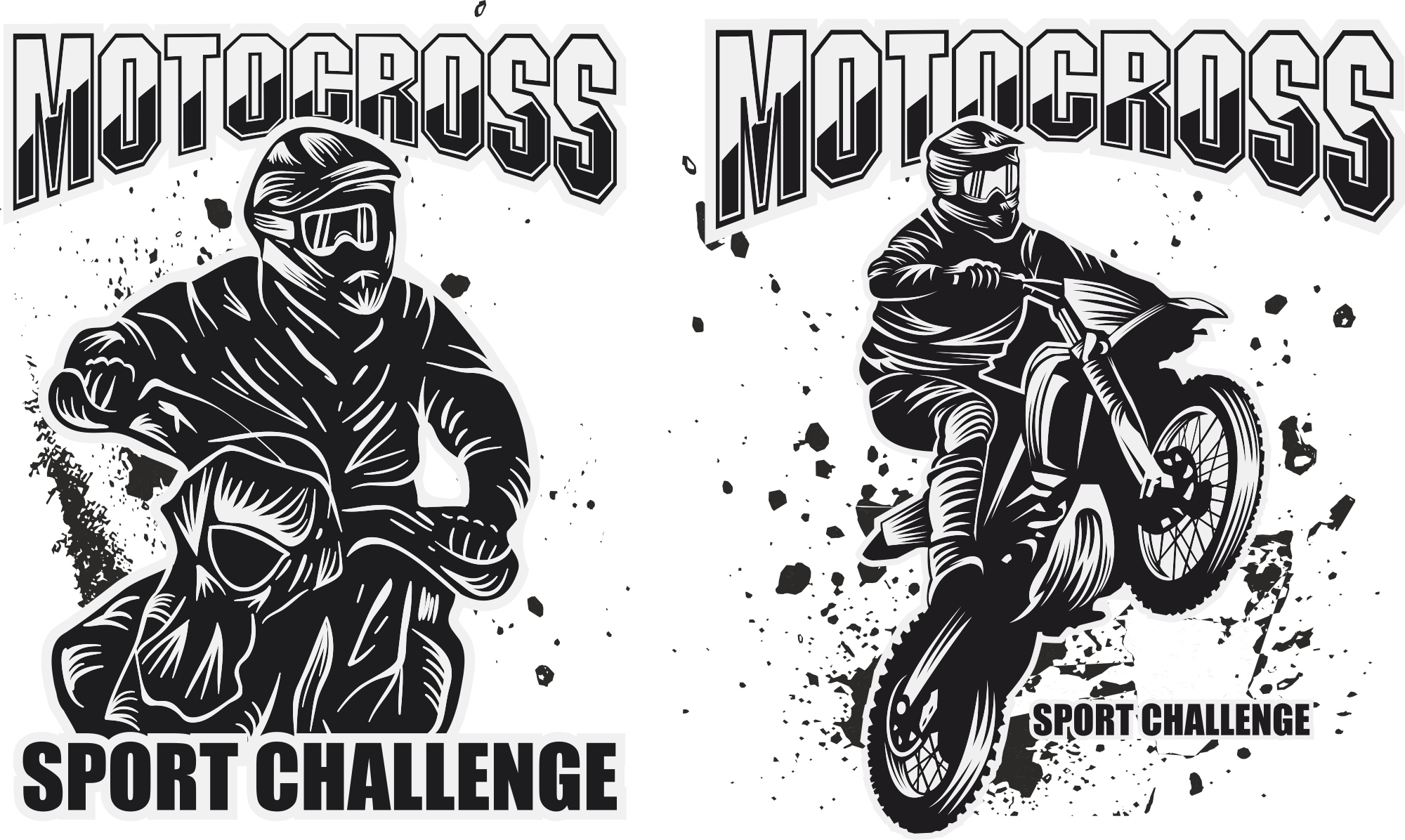 2000x1196 Motocross Prints Free Vector Cdr Download