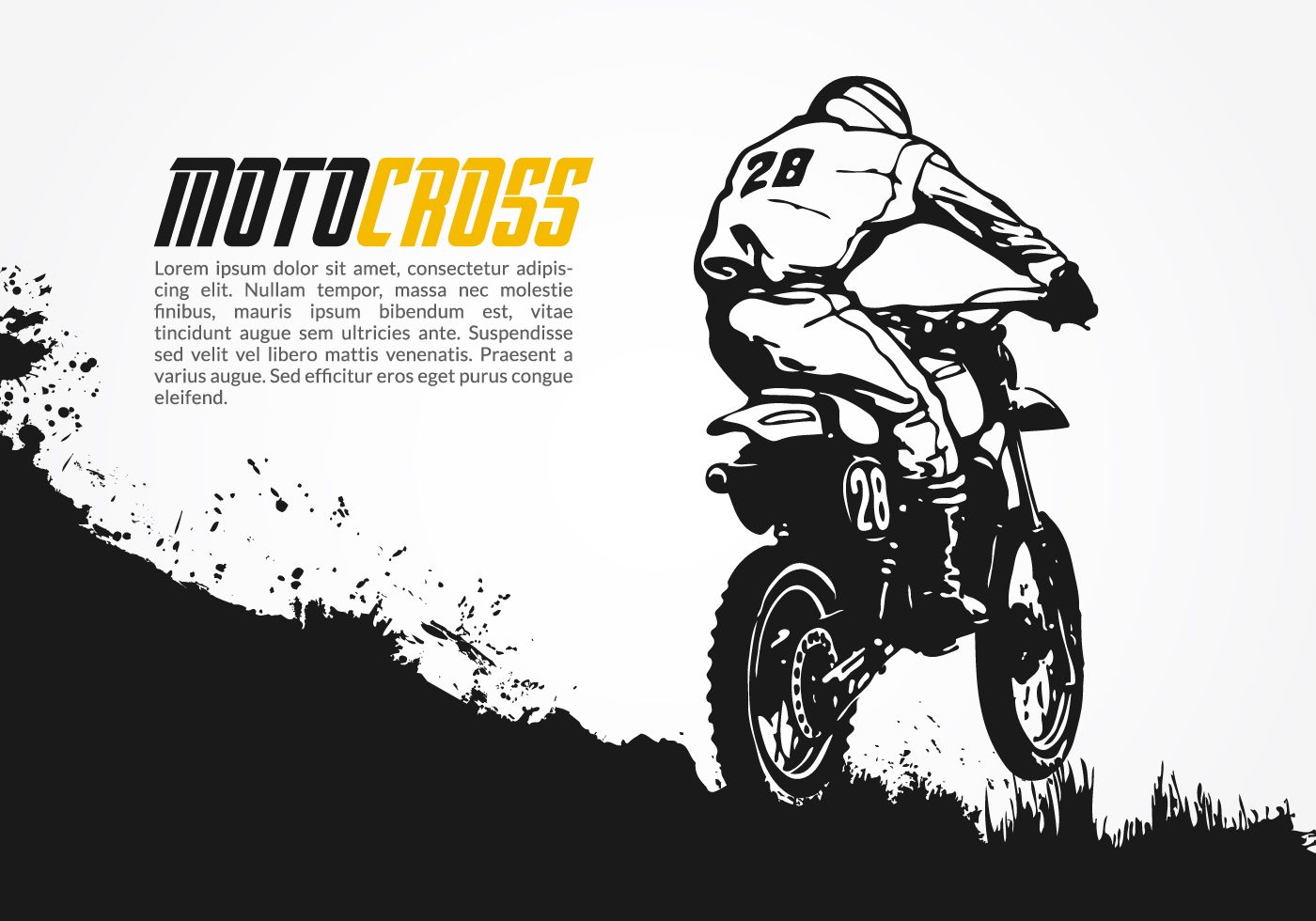Motocross Vector at Collection of