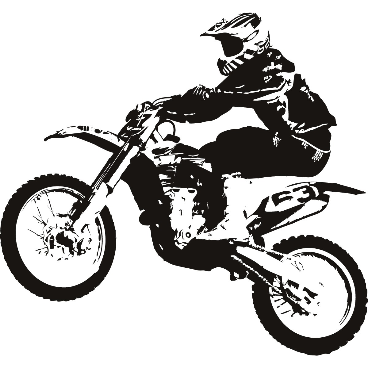 1200x1200 Motocross Bike Clipart