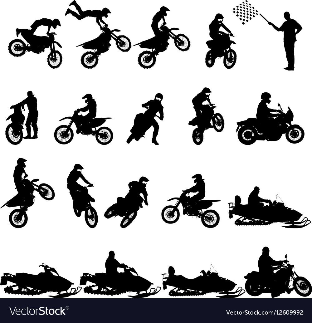 1000x1035 Collection Of 'motocross Silhouette' Download More Than Images