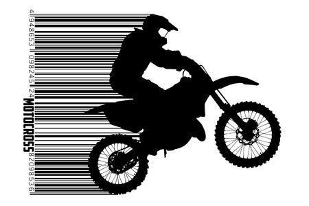 450x300 Motocross Drivers Silhouette Vector Illustration Royalty Free