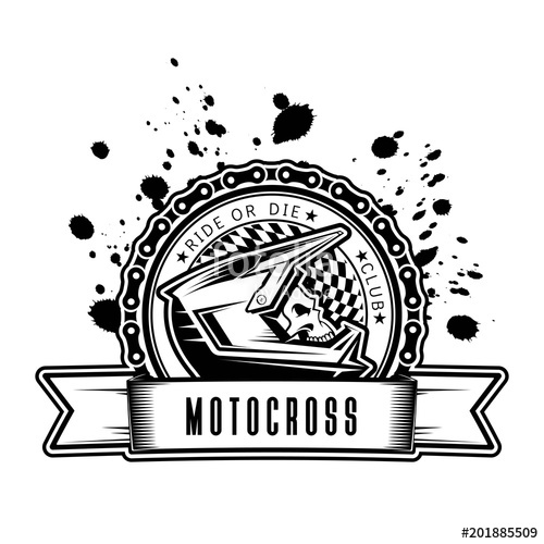 500x500 Skull In Helmet With Chain And Dirt Place For Your Text