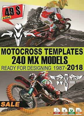 289x400 Motocross Templates Vector Graphics Ktm Kawasaki Yamaha Honda