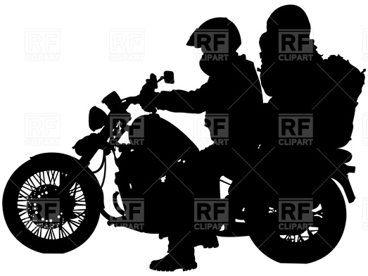 523x392 Motorcyclist On Motorbike Vector Image Of Transportation
