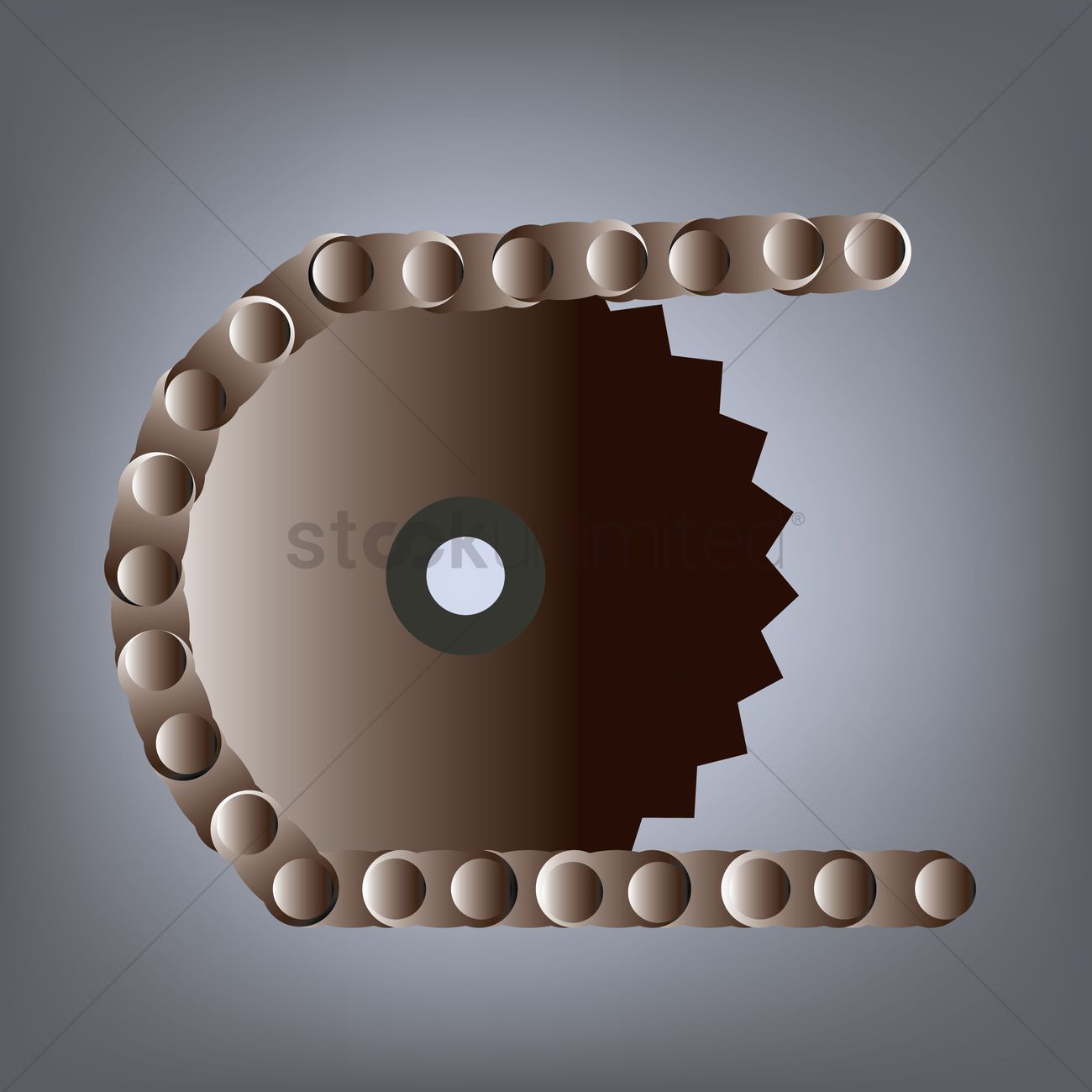 1300x1300 Motorcycle Chain Vector Image