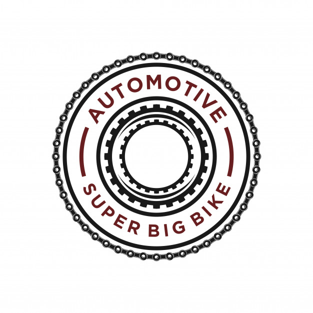 626x626 Motorcycle Chain Logo For The Workshop Vector Premium Download