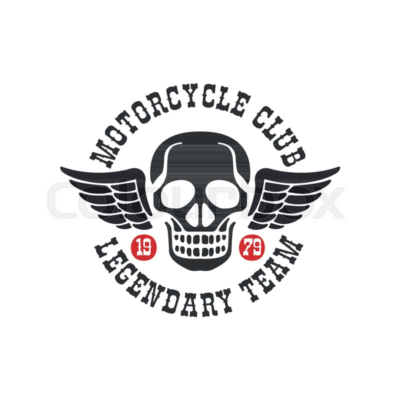 800x800 Motorcycle Club Logo, Legendary Team Stock Vector Colourbox