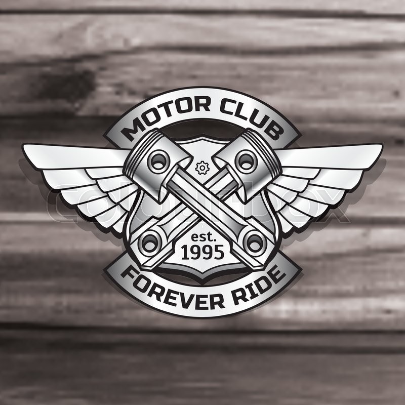 800x800 Vector Biker Logo Illustration Motor Stock Vector Colourbox