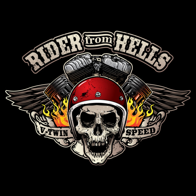 626x626 Vintage Motorcycle Club Logo Vector Premium Download