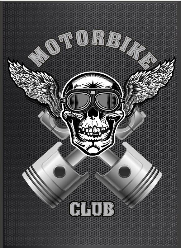 Motorcycle Club Sign Design Vector Free Download 581x797 Motorcycle Club Sign Design Vector Free Download