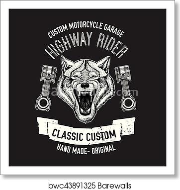 Wild Wolf Vector Image For Motorcycle T Shirt, Tattoo, Motorcycle 362x382 Wild Wolf Vector Image For Motorcycle T Shirt, Tattoo, Motorcycle