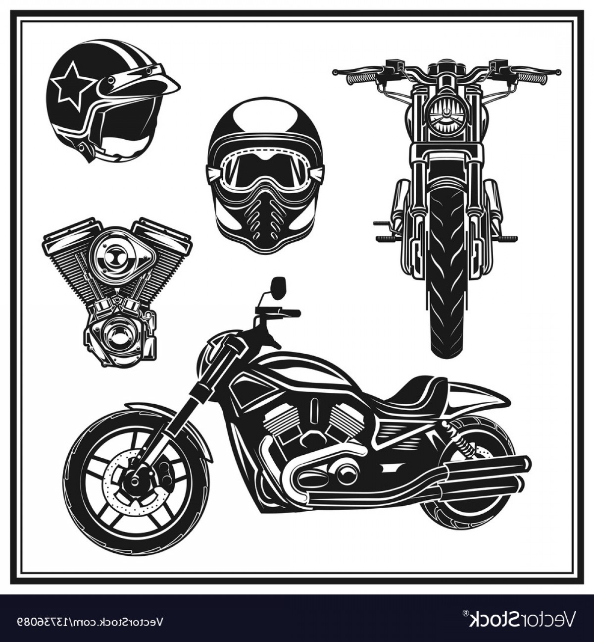 Motorcycle Front View And Side View Engine Vector Soidergi 1200x1296 Motorcycle Front View And Side View Engine Vector Soidergi