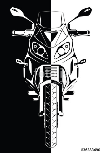 Motorcycle Front View Stock Image And Royalty Free Vector 334x500 Motorcycle Front View Stock Image And Royalty Free Vector