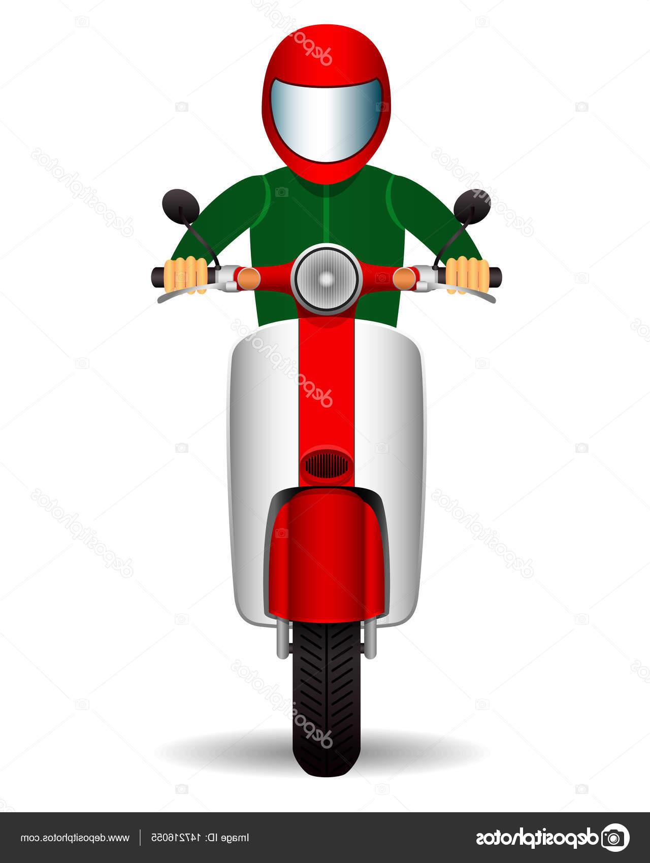 Best Stock Illustration Scooter Biker Front View Vector Design 1280x1700 Best Stock Illustration Scooter Biker Front View Vector Design