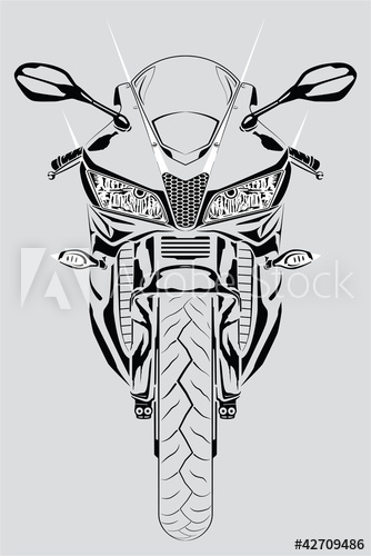 Motorcycle Front View 334x500 Motorcycle Front View