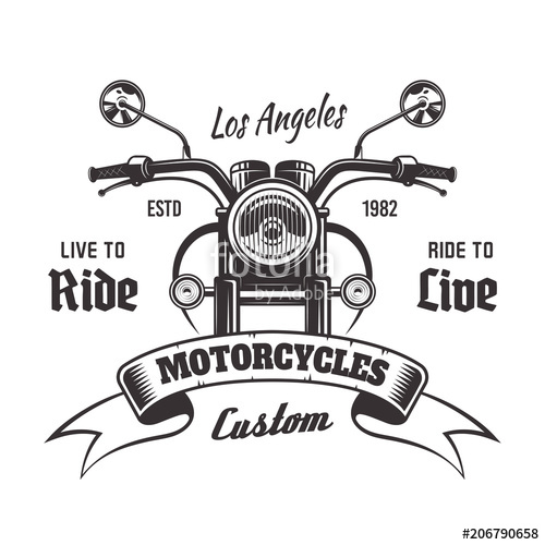 Motorcycle Front View Vector at Vectorified.com ...