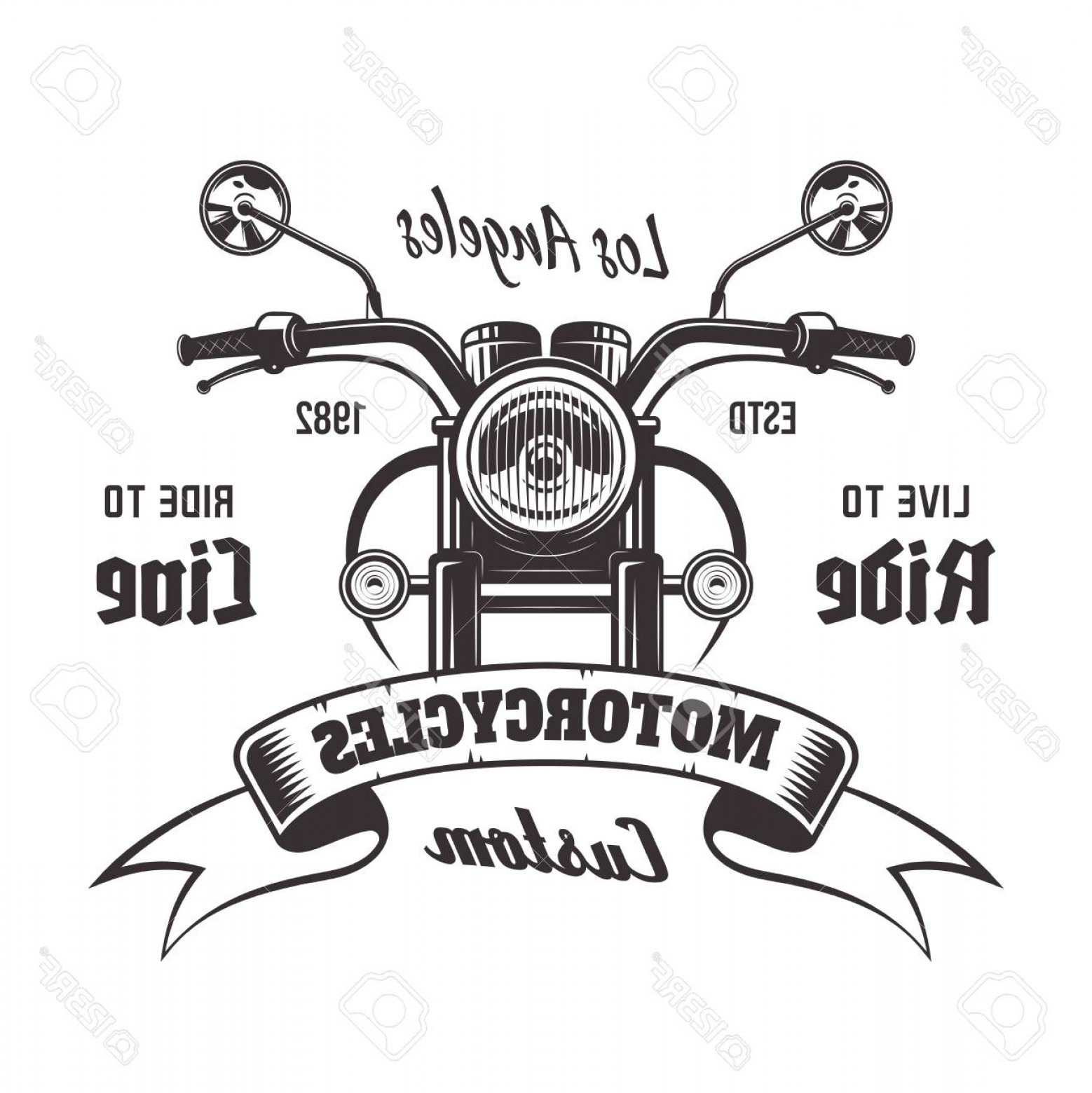 Motorcycle Front View Vector at Vectorified.com | Collection of ...