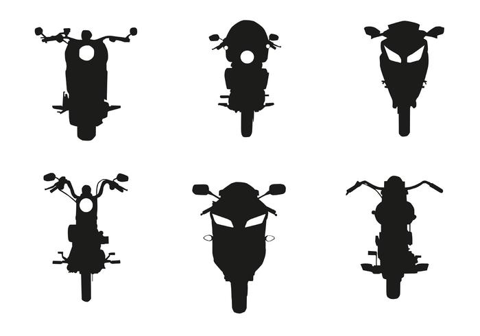Vector Motorcycle Front Silhouette 700x490 Vector Motorcycle Front Silhouette