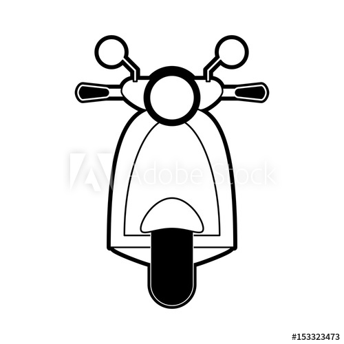 Sketch Silhouette Image Front View Scooter Motorcycle Vector 500x500 Sketch Silhouette Image Front View Scooter Motorcycle Vector
