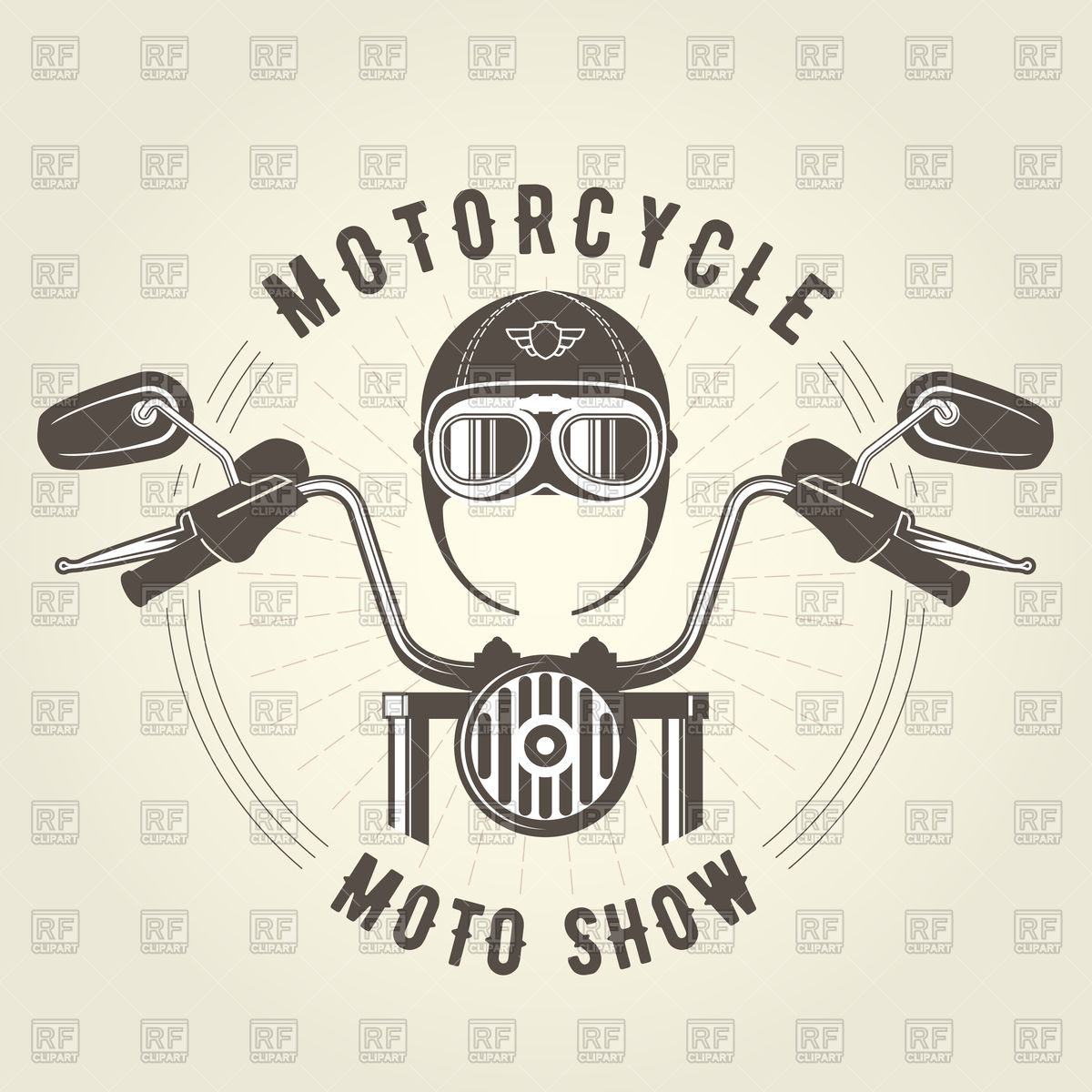 Motorcycle Handlebars Vector