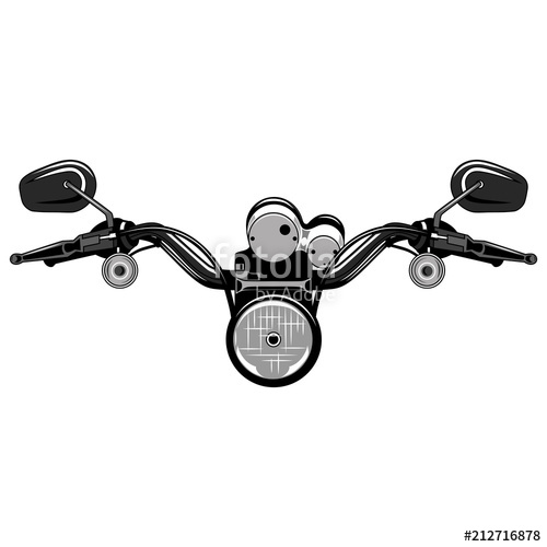 500x500 Vector Image Motorcycle Steering Wheel Stock Image And Royalty