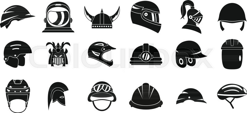 Helmet Icon Set Simple Set Of Helmet Stock Vector Colourbox 800x366 Helmet Icon Set Simple Set Of Helmet Stock Vector Colourbox