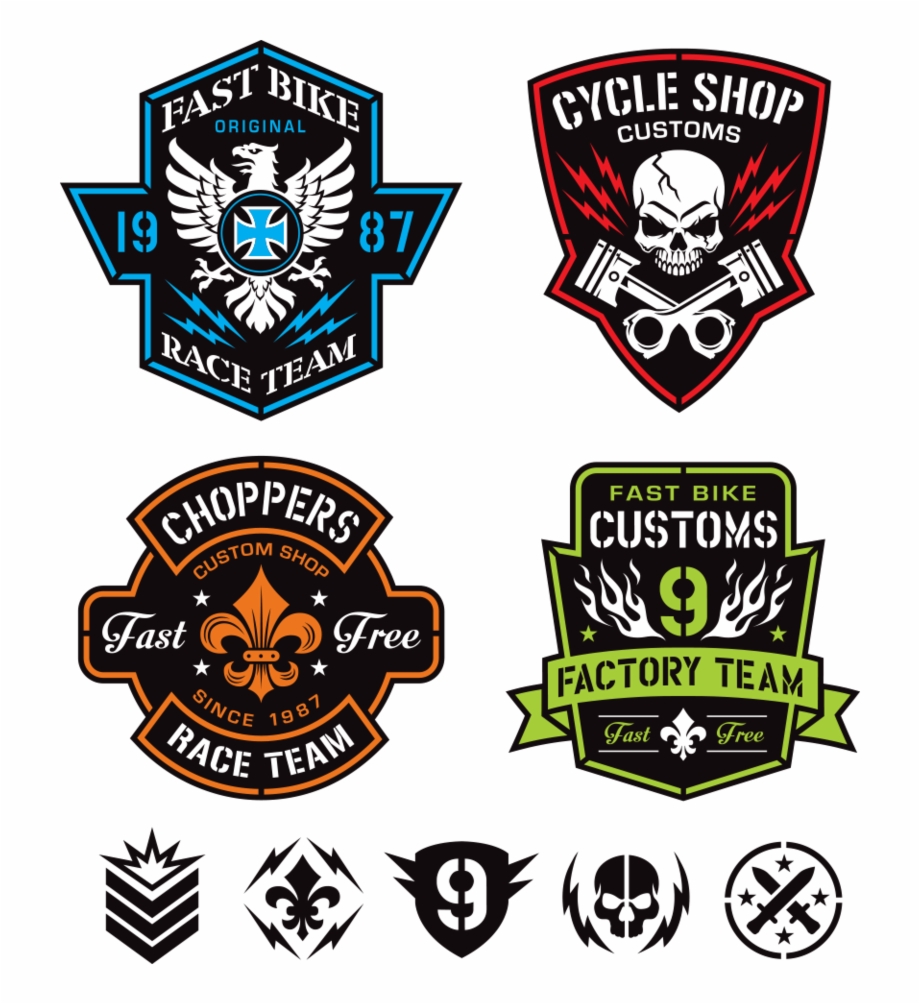 920x1004 Logo Vector Motorcycle Illustration Skull Png Download