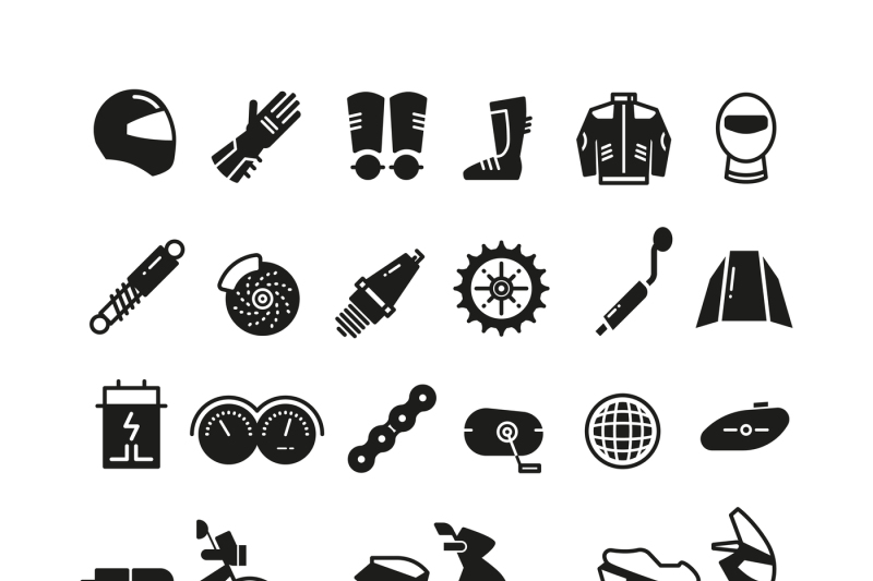 Motorcycle Parts Vector At Collection Of Motorcycle