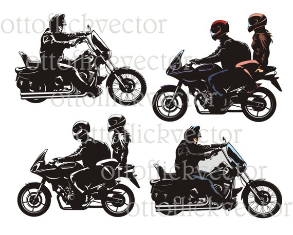 Motorcycle Bike Rider Vector Clipart Cdr, Png, Bampw 570x458 Motorcycle Bike Rider Vector Clipart Cdr, Png, Bampw