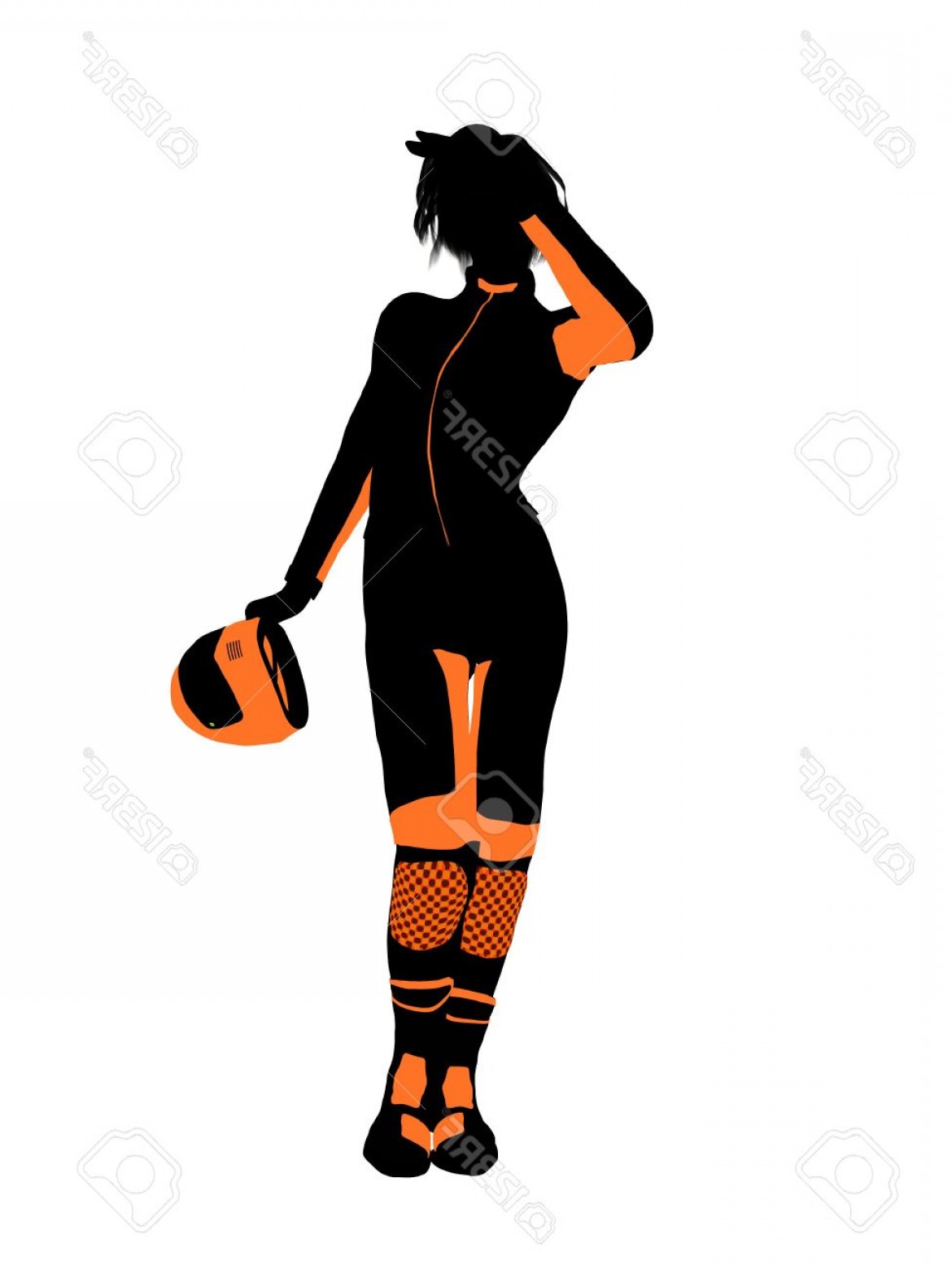 Photofemale Motorcycle Rider Art Illustration Silhouette 1170x1560 Photofemale Motorcycle Rider Art Illustration Silhouette