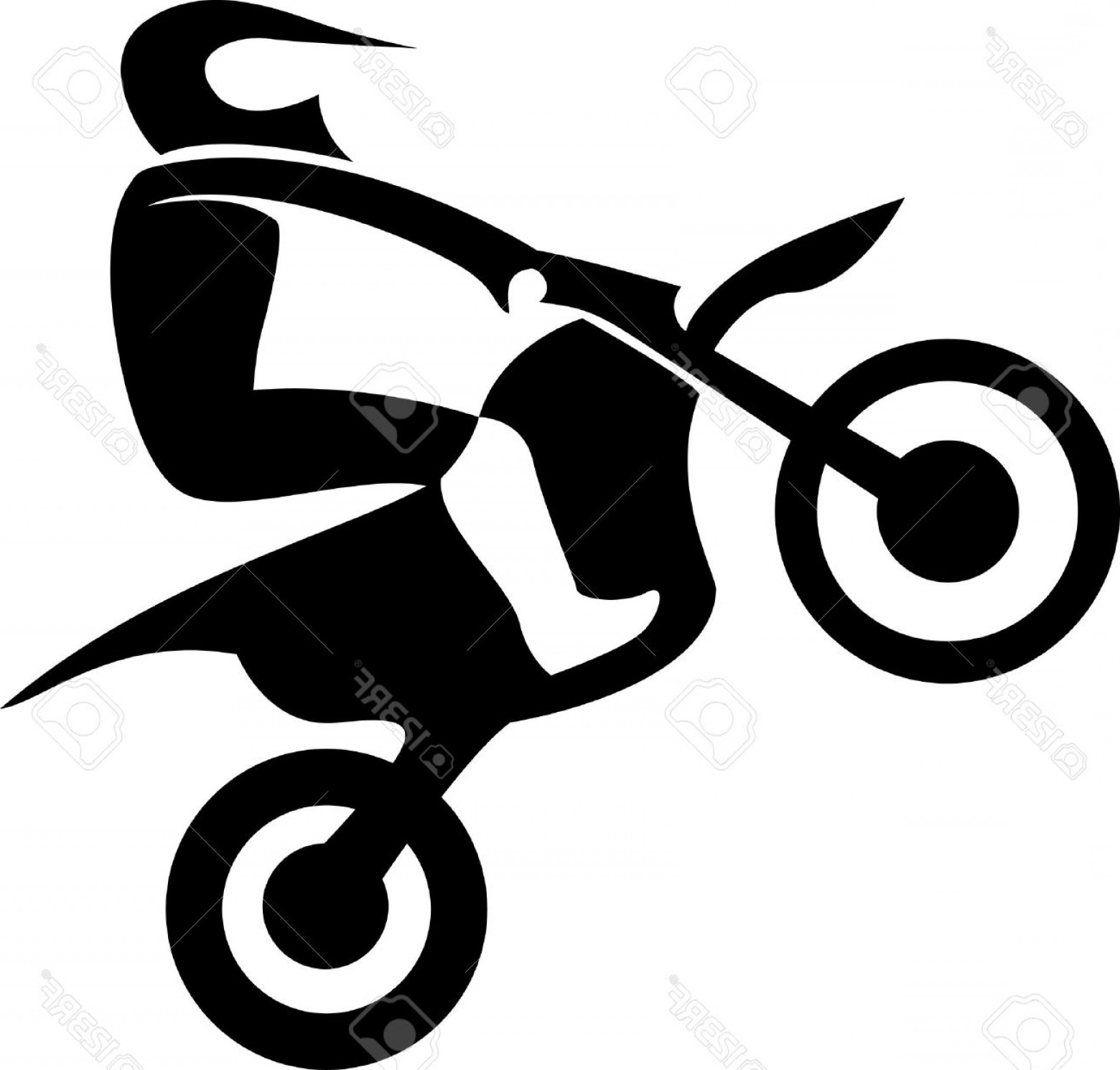 Motorcycle Rider Silhouette Vector at Vectorified.com | Collection of ...