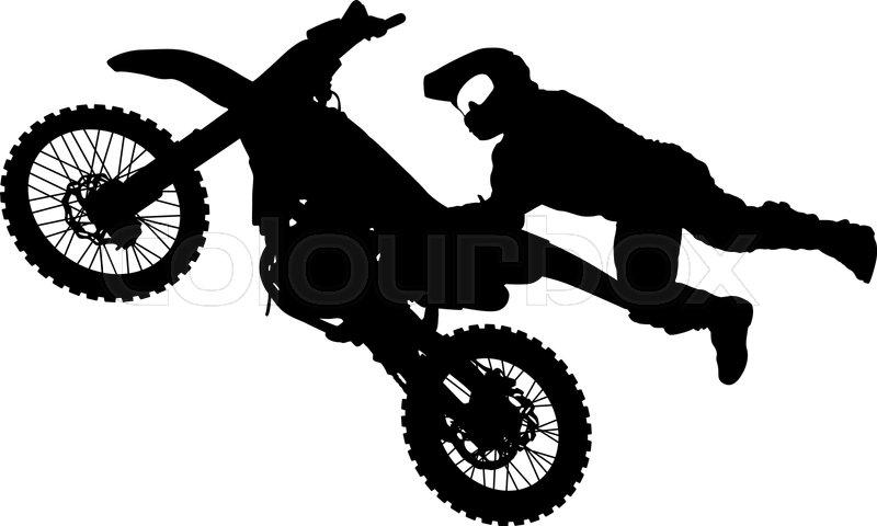 Silhouette Of Motorcycle Rider Stock Vector Colourbox 800x480 Silhouette Of Motorcycle Rider Stock Vector Colourbox