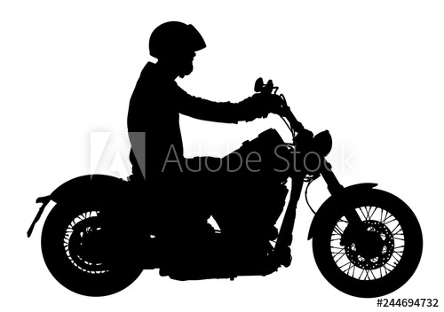Biker Driving A Motorcycle Rides Along The Asphalt Road Vector 500x352 Biker Driving A Motorcycle Rides Along The Asphalt Road Vector