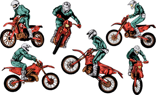 Motorcycle Riders Vector Free Vector Download 500x306 Motorcycle Riders Vector Free Vector Download
